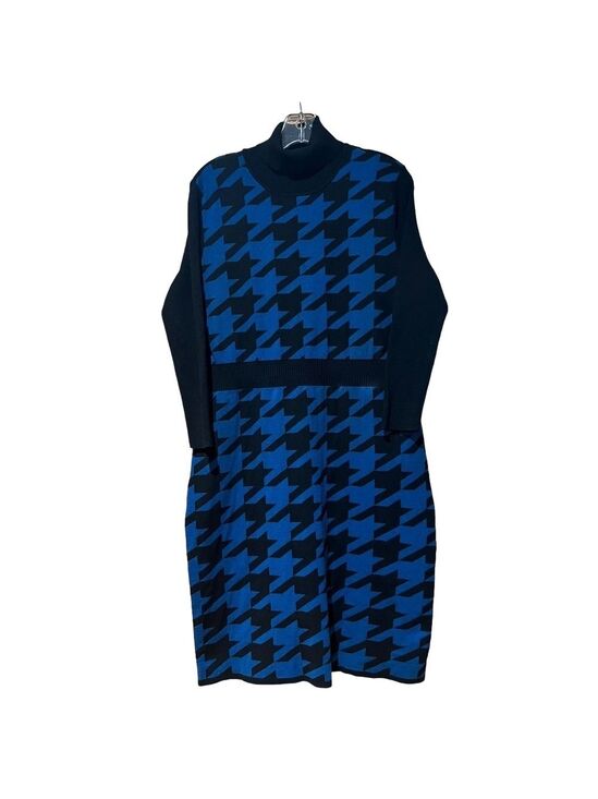 Anne Klein Dresses & Skirts - Anne Klein Sweater Dress Houndstooth X Large